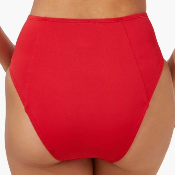 NEW Medium Andie Swim High Waist Cheeky Bikini Bottoms & One Shoulder Bikini Top - Picture 5 of 15